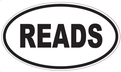 READS - Oval Sticker