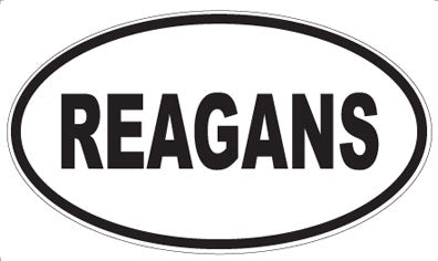 REAGANS - Oval Sticker