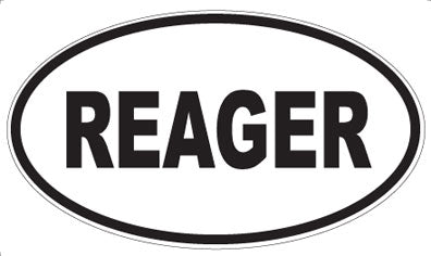 REAGER - Oval Magnet