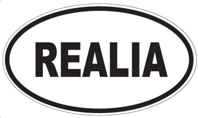 REALIA - Oval Sticker