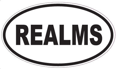 REALMS - Oval Sticker