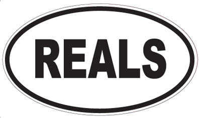 REALS - Oval Sticker
