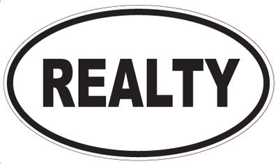 REALTY - Oval Sticker