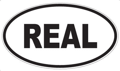 REAL - Oval Magnet