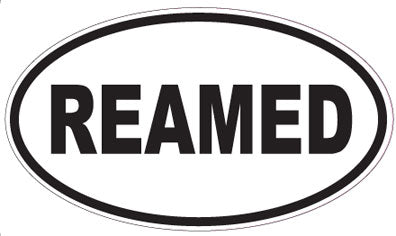 REAMED - Oval Sticker