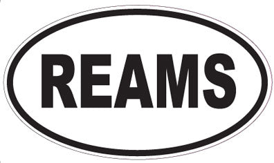 REAMS - Oval Magnet