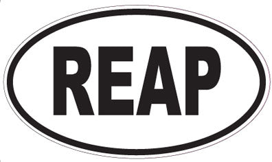 REAP - Oval Sticker