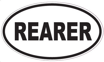 REARER - Oval Sticker