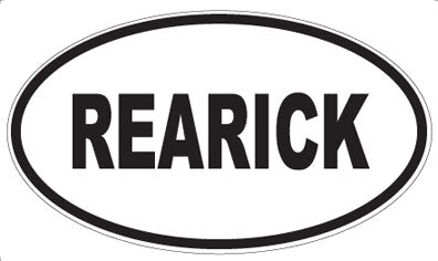 REARICK - Oval Magnet