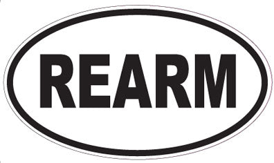 REARM - Oval Sticker