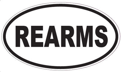 REARMS - Oval Sticker