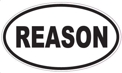 REASON - Oval Sticker