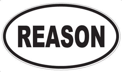 REASON - Oval Magnet