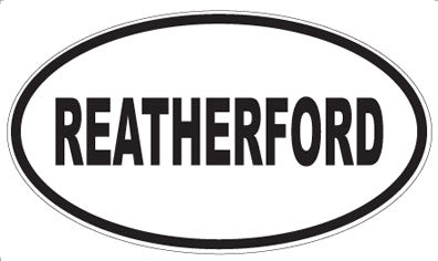 REATHERFORD - Oval Magnet