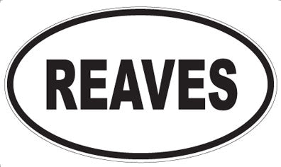REAVES - Oval Magnet