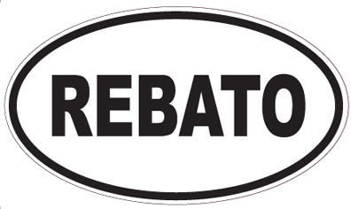 REBATO - Oval Sticker