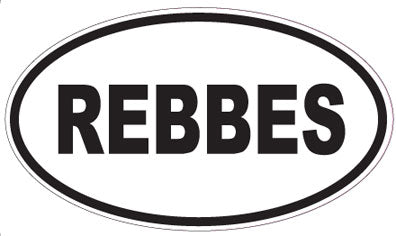 REBBES - Oval Sticker