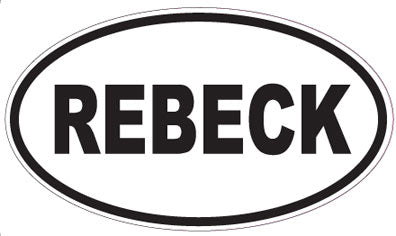 REBECK - Oval Sticker