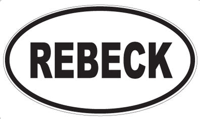 REBECK - Oval Magnet