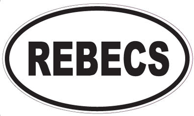 REBECS - Oval Sticker