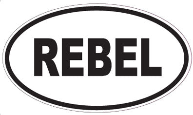 REBEL - Oval Sticker