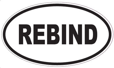 REBIND - Oval Sticker