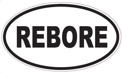 REBORE - Oval Sticker