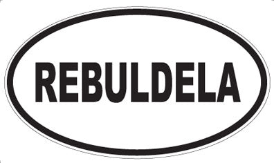 REBULDELA - Oval Magnet