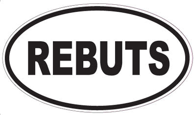 REBUTS - Oval Sticker