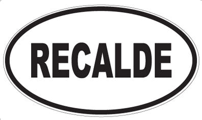 RECALDE - Oval Magnet
