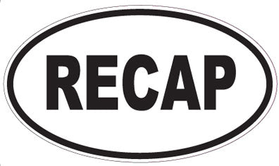 RECAP - Oval Magnet
