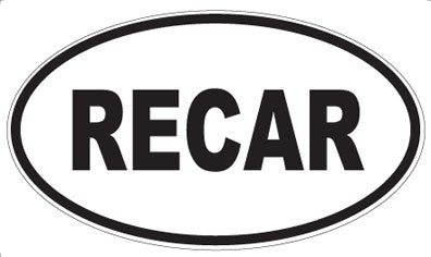 RECAR - Oval Sticker