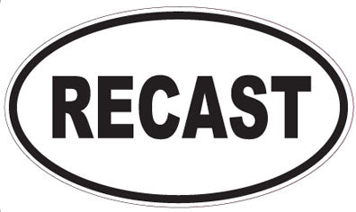 RECAST - Oval Sticker