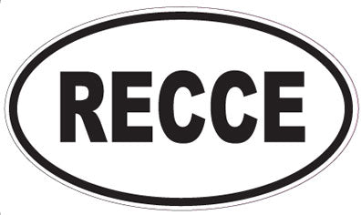 RECCE - Oval Sticker