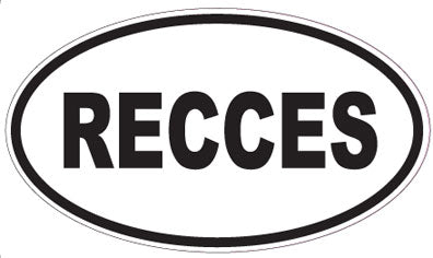 RECCES - Oval Sticker