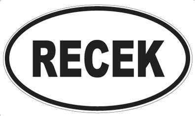 RECEK - Oval Magnet