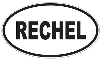 RECHEL - Oval Sticker