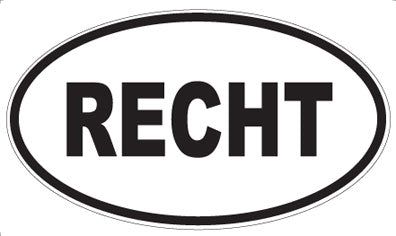 RECHT - Oval Magnet