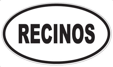RECINOS - Oval Sticker