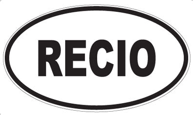 RECIO - Oval Magnet