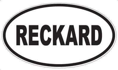 RECKARD - Oval Magnet