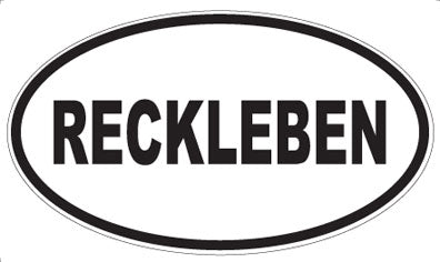 RECKLEBEN - Oval Magnet