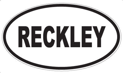 RECKLEY - Oval Magnet