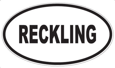 RECKLING - Oval Magnet