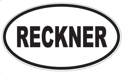 RECKNER - Oval Magnet