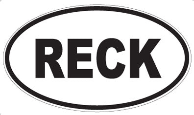 RECK - Oval Magnet