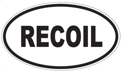 RECOIL - Oval Sticker