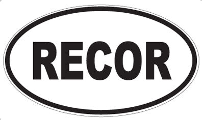 RECOR - Oval Magnet