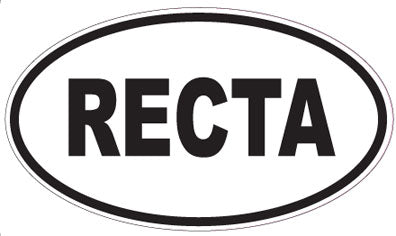 RECTA - Oval Sticker