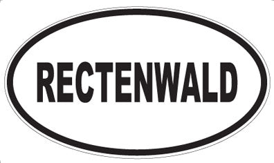 RECTENWALD - Oval Magnet